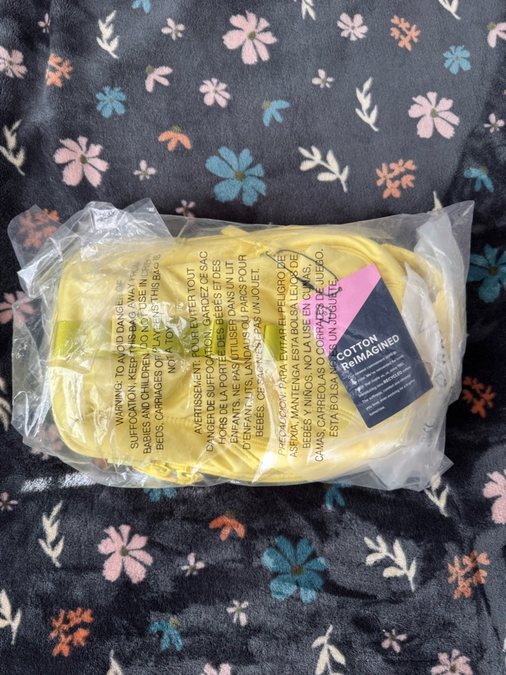 Yellow Vera Bradley Cotton Sling Bag